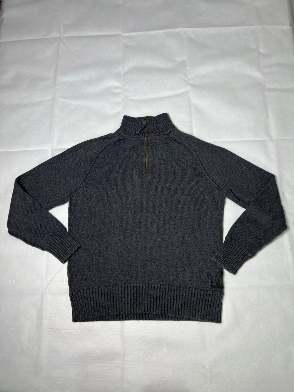 American Eagle Outfitters grey quarter zip sweater Size L